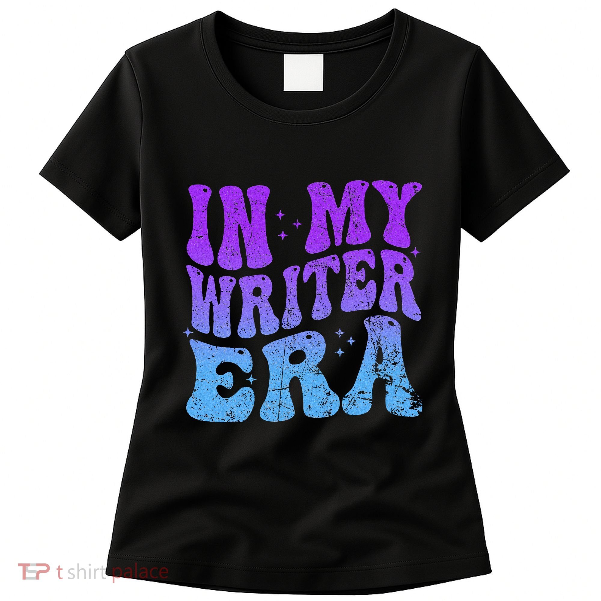 In My Writer Era Story Author Writing Book Journalist Retro Women's T-Shirt