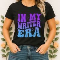 In My Writer Era Story Author Writing Book Journalist Retro Women's T-Shirt thumb 2