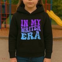 In My Writer Era Story Author Writing Book Journalist Retro Kids Hoodie thumb 3