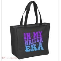In My Writer Era Story Author Writing Book Journalist Retro Tote Bag thumb 2