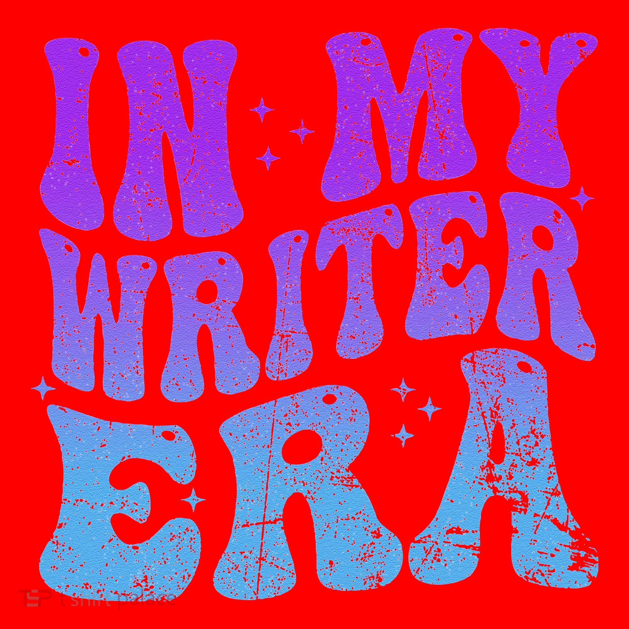In My Writer Era Story Author Writing Book Journalist Retro Santa Hat