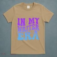 In My Writer Era Story Author Writing Book Journalist Retro T-Shirt thumb 5