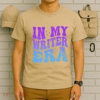 In My Writer Era Story Author Writing Book Journalist Retro T-Shirt thumb 6