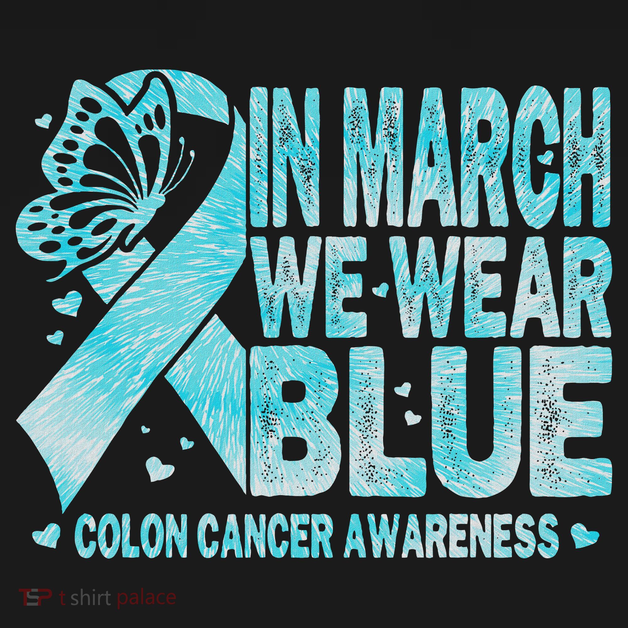 In March We Wear Blue Colon Cancer Awareness Month Long Sleeve Shirt