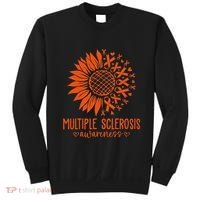 In March We Wear Orange Ribbon Ms Warrior Multiple Sclerosis Sweatshirt thumb 0