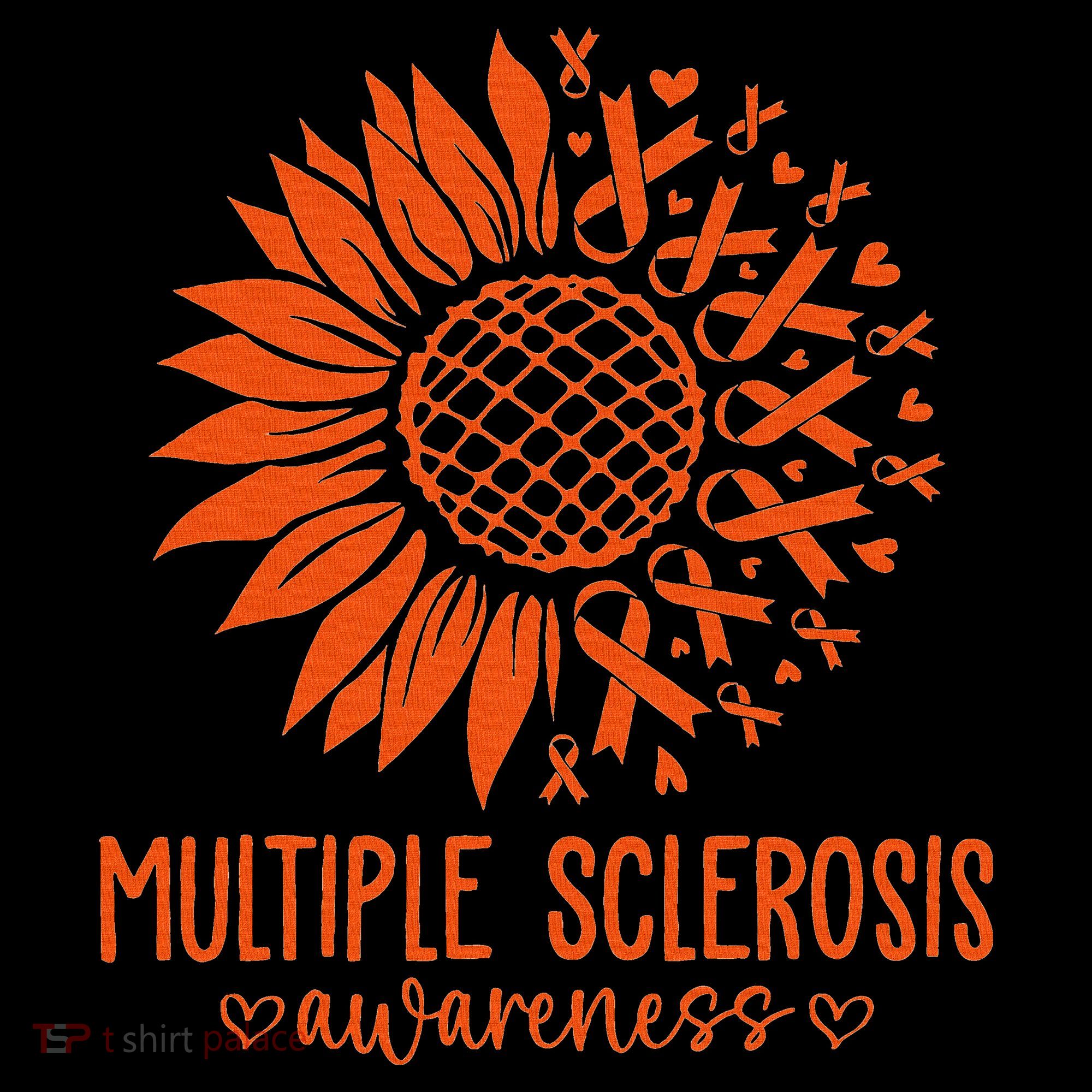In March We Wear Orange Ribbon Ms Warrior Multiple Sclerosis Women's Hoodie