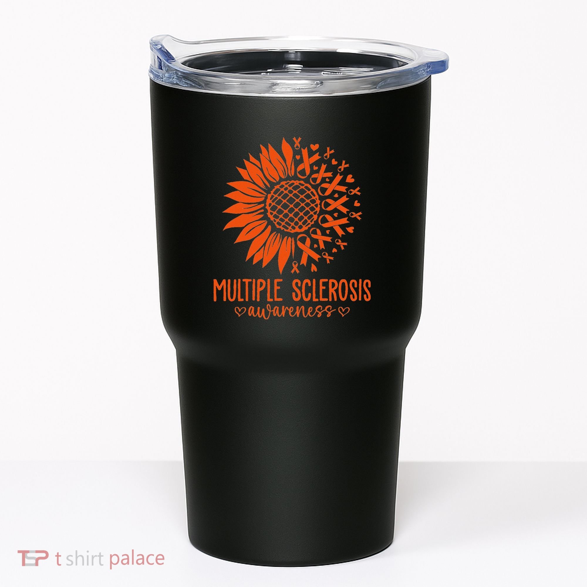 In March We Wear Orange Ribbon Ms Warrior Multiple Sclerosis Tumbler