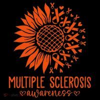 In March We Wear Orange Ribbon Ms Warrior Multiple Sclerosis Mousepad thumb 1