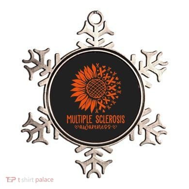 In March We Wear Orange Ribbon Ms Warrior Multiple Sclerosis Ornament