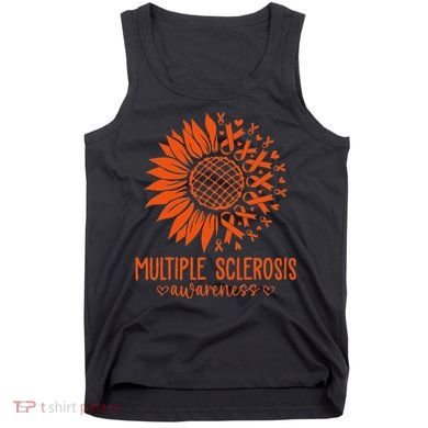 In March We Wear Orange Ribbon Ms Warrior Multiple Sclerosis Tank Top