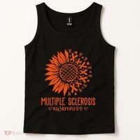 In March We Wear Orange Ribbon Ms Warrior Multiple Sclerosis Tank Top thumb 2