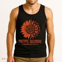 In March We Wear Orange Ribbon Ms Warrior Multiple Sclerosis Tank Top thumb 3