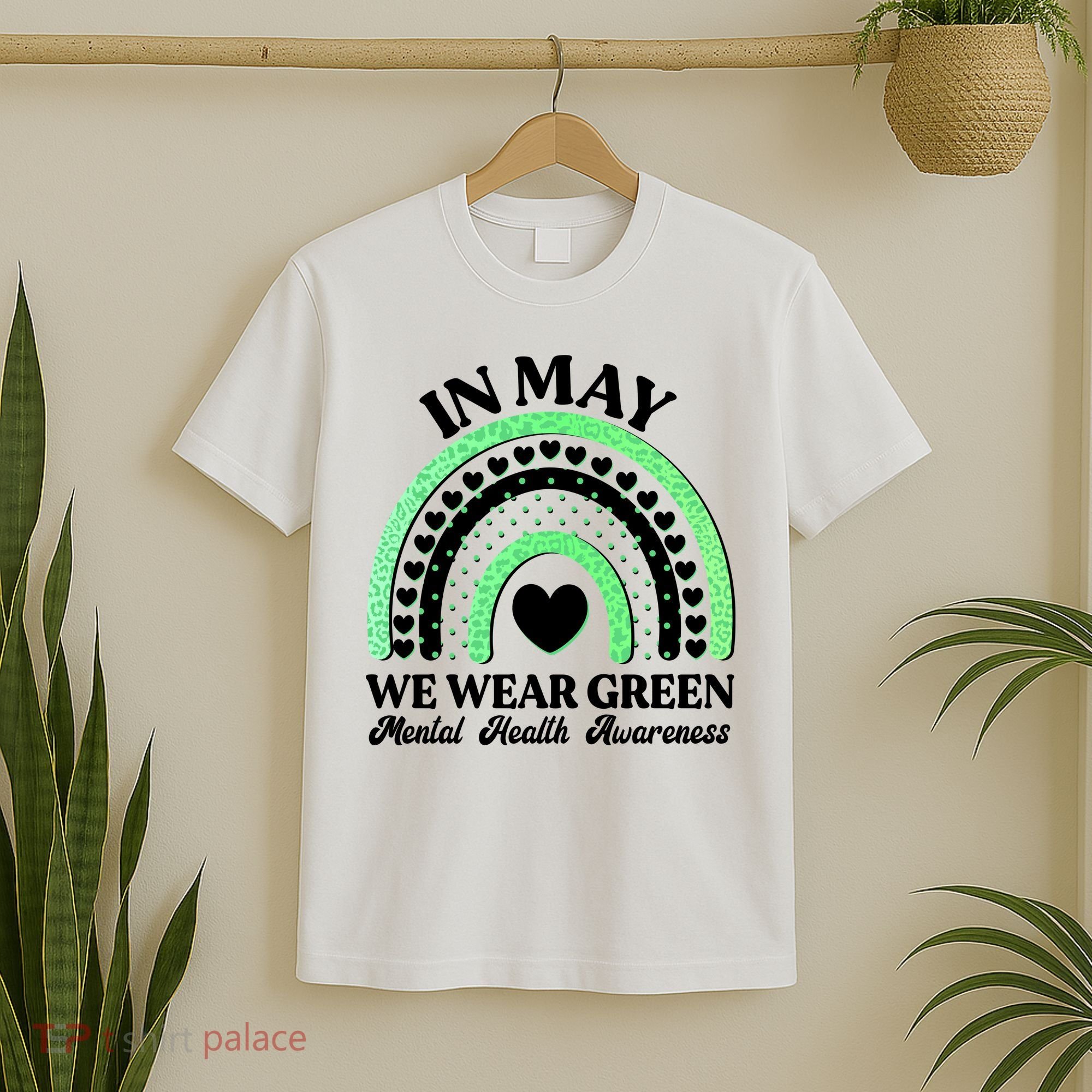 In May We Wear Green Mental Health Awareness T-Shirt