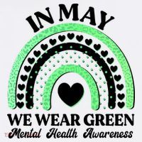 In May We Wear Green Mental Health Awareness Polo thumb 3