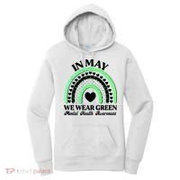 In May We Wear Green Mental Health Awareness Women's Hoodie thumb 0
