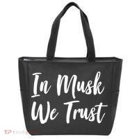 In Musk We Trust Elon Tote Bag thumb 0