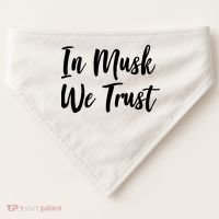 In Musk We Trust Elon USA-Made Doggie Bandana thumb 0