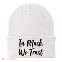 In Musk We Trust Elon Beanie thumb 0