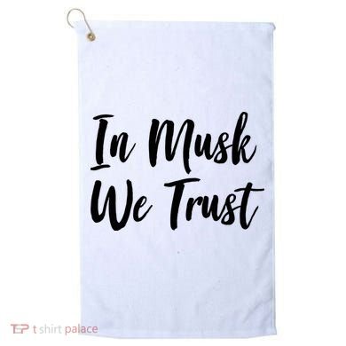 In Musk We Trust Elon Golf Towel