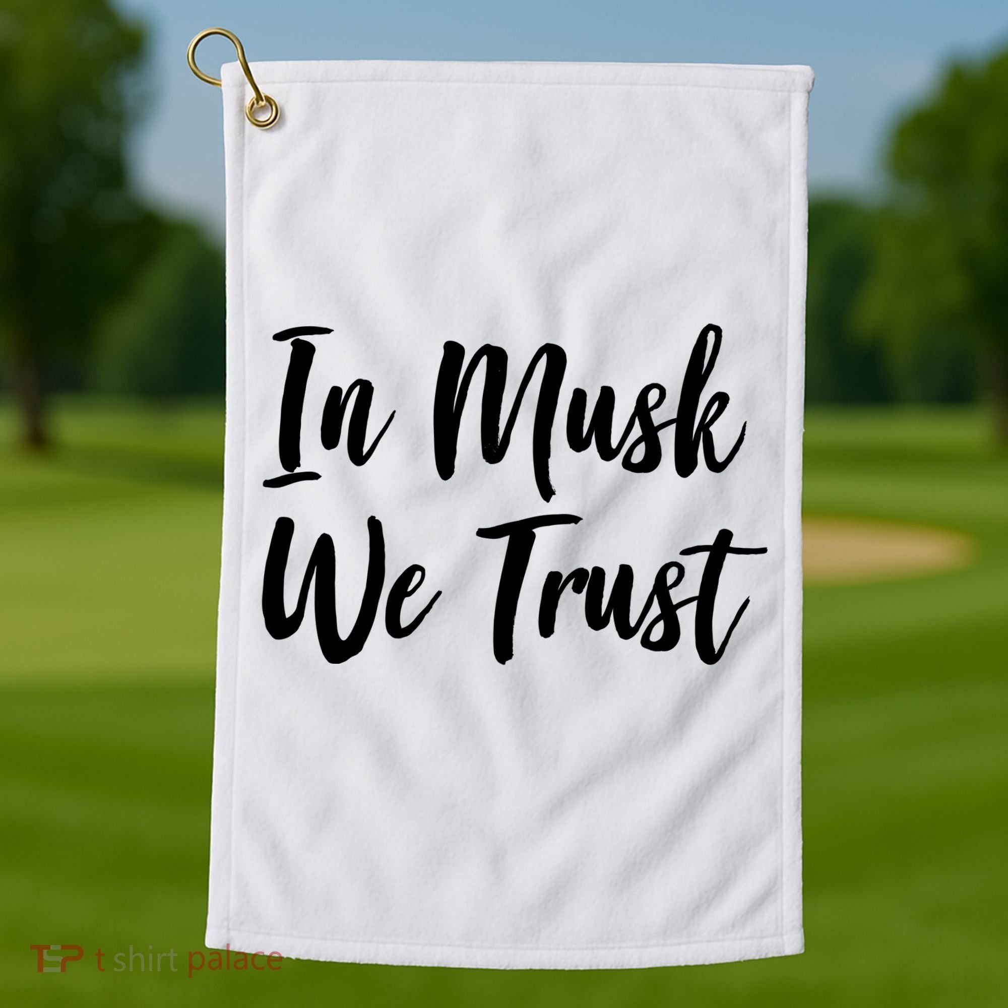 In Musk We Trust Elon Golf Towel