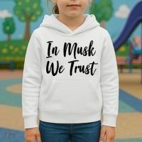 In Musk We Trust Elon Kids Hoodie thumb 3
