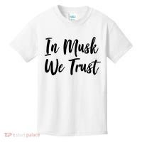 In Musk We Trust Elon Kids T-Shirt thumb 0
