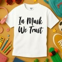 In Musk We Trust Elon Kids T-Shirt thumb 3