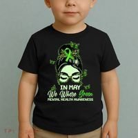 In May We Where Green Mental Health Awareness Toddler T-Shirt thumb 2