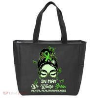 In May We Where Green Mental Health Awareness Tote Bag thumb 0