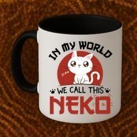 In My World We Call This Neko Coffee Mug thumb 2