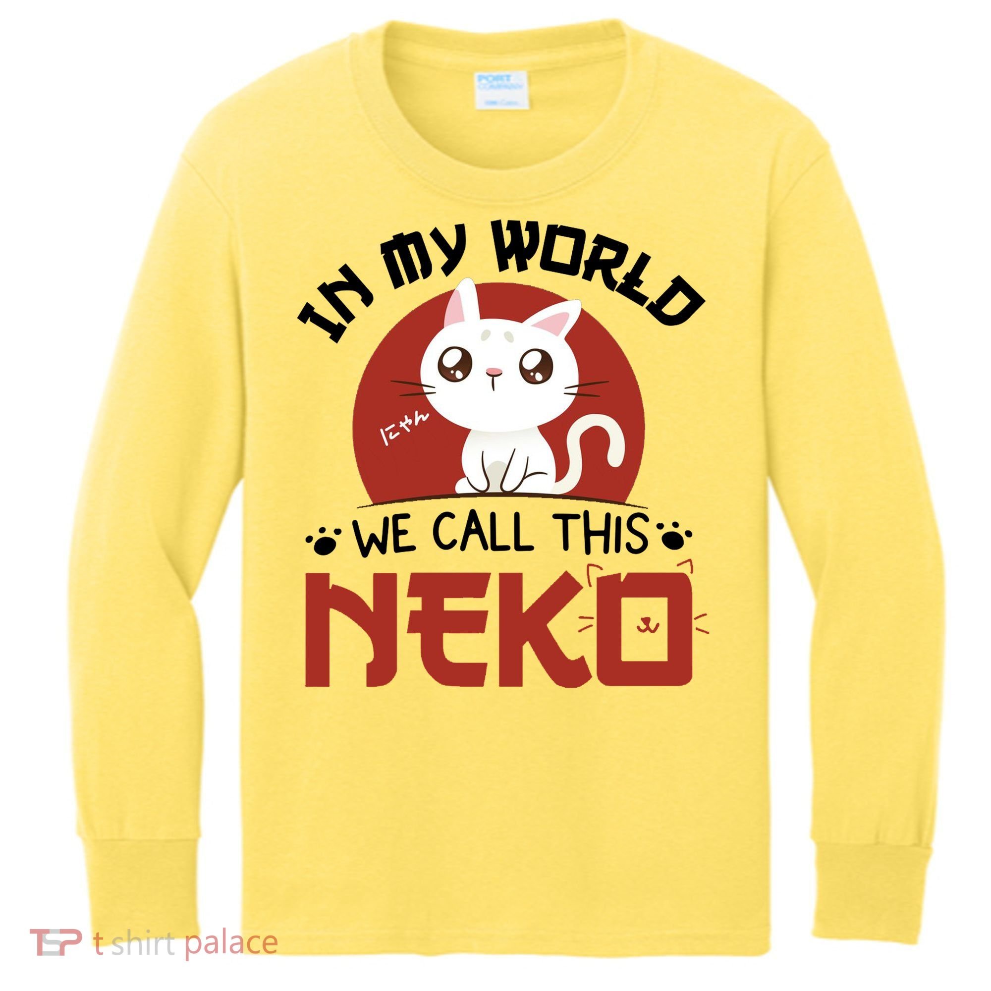 In My World We Call This Neko Kids Long Sleeve Shirt