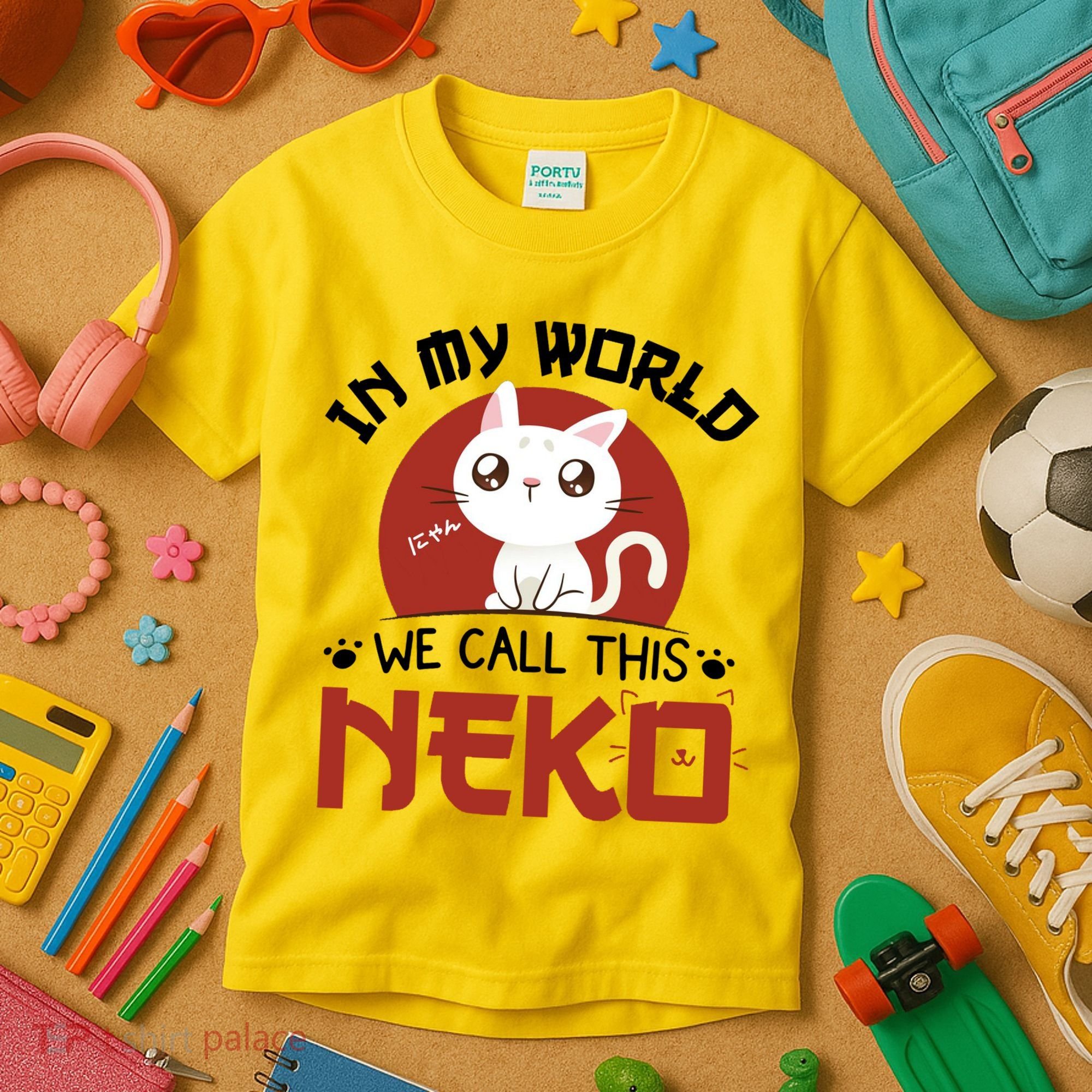In My World We Call This Neko Kids T-Shirt
