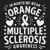 In March We Wear Orange For Multiple Sclerosis Awareness Gift Beanie thumb 2