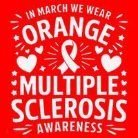 In March We Wear Orange For Multiple Sclerosis Awareness Gift Santa Hat thumb 1