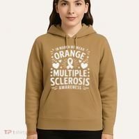 In March We Wear Orange For Multiple Sclerosis Awareness Gift Hoodie thumb 5