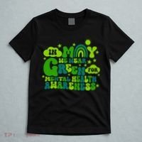 In May We Wear Green Retro Mental Health Awareness Month T-Shirt thumb 5