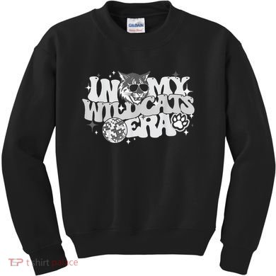 In My Wildcat Era Back To School Mascot Spirit Game Kids Sweatshirt