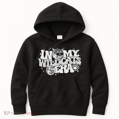 In My Wildcat Era Back To School Mascot Spirit Game Kids Hoodie