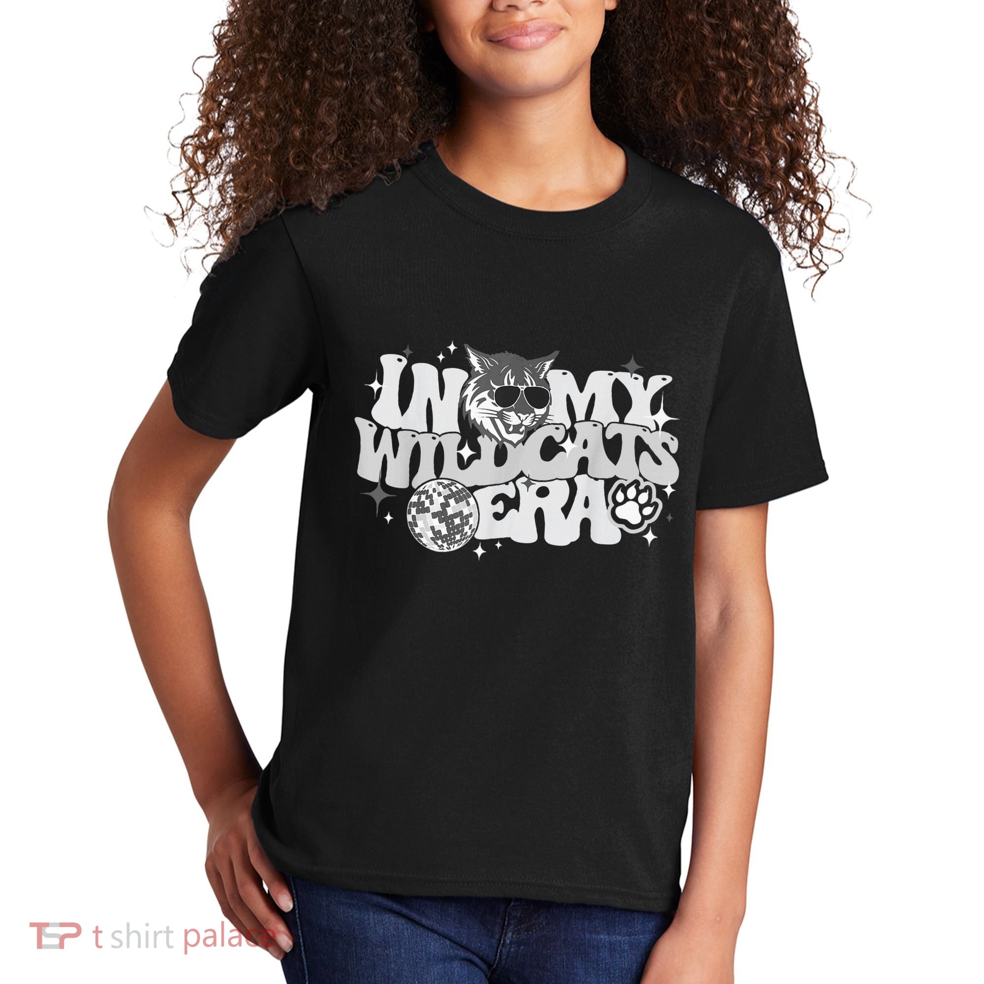 In My Wildcat Era Back To School Mascot Spirit Game Kids T-Shirt