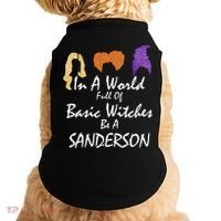 In A World Full Of Basic Witches Be A Sanderson Doggie Tank thumb 0