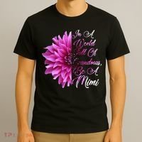 In A World Full of Grandmas Be A Mimi T-Shirt thumb 3