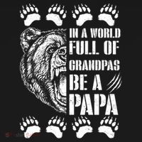 In A World Full Of Grandpas Be A Papa Bear Doggie Tank thumb 4