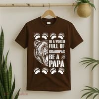 In A World Full Of Grandpas Be A Papa Bear T-Shirt thumb 2