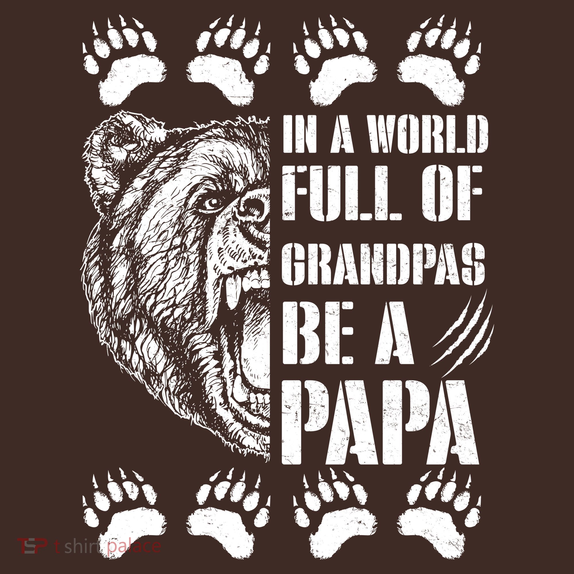 In A World Full Of Grandpas Be A Papa Bear Coaster