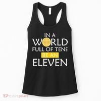 In a World Full of Tens Be An Eleven Waffle Women's Tank Top thumb 0