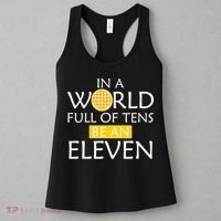 In a World Full of Tens Be An Eleven Waffle Women's Tank Top thumb 3