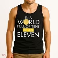 In a World Full of Tens Be An Eleven Waffle Tank Top thumb 3
