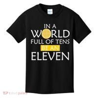 In a World Full of Tens Be An Eleven Waffle Kids T-Shirt thumb 0
