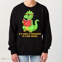 In A World Of Bookworms Be A Book Dragon Women's Sweatshirt thumb 0