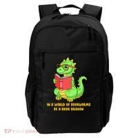 In A World Of Bookworms Be A Book Dragon Backpack thumb 0